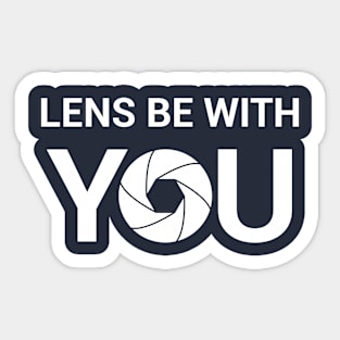 Lens be with you T-shirt Sticker